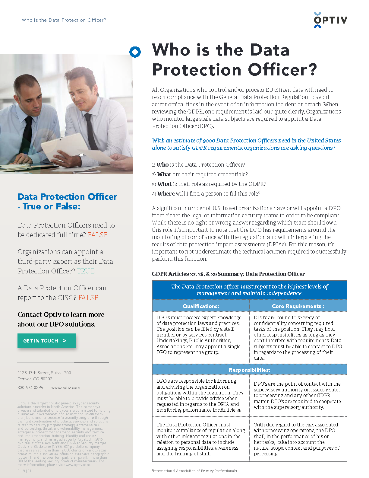 Who is the Data Protection Officer?