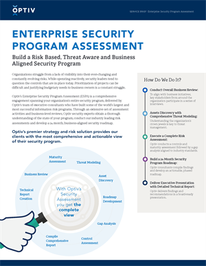 Enterprise Security Program Assessment